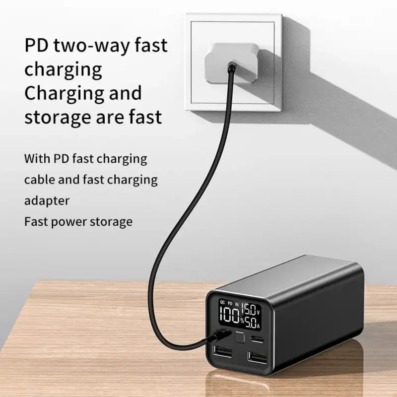 Універсальна мобільна батарея Atria 65W 20000mAh Black (WPD-65)