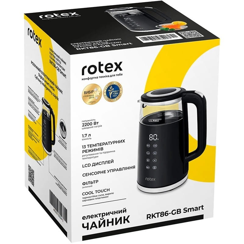 Електрочайник Rotex RKT86-GB Smart