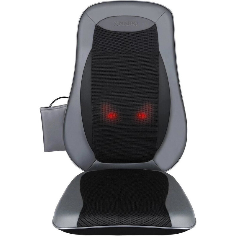 Массажная накидка на кресло Naipo Neck & Back Massager с подогревом, вибрацией и функцией массажа Шиацу (MGBK-2606H)