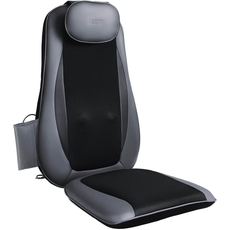 Массажная накидка на кресло Naipo Neck & Back Massager с подогревом, вибрацией и функцией массажа Шиацу (MGBK-2606H)