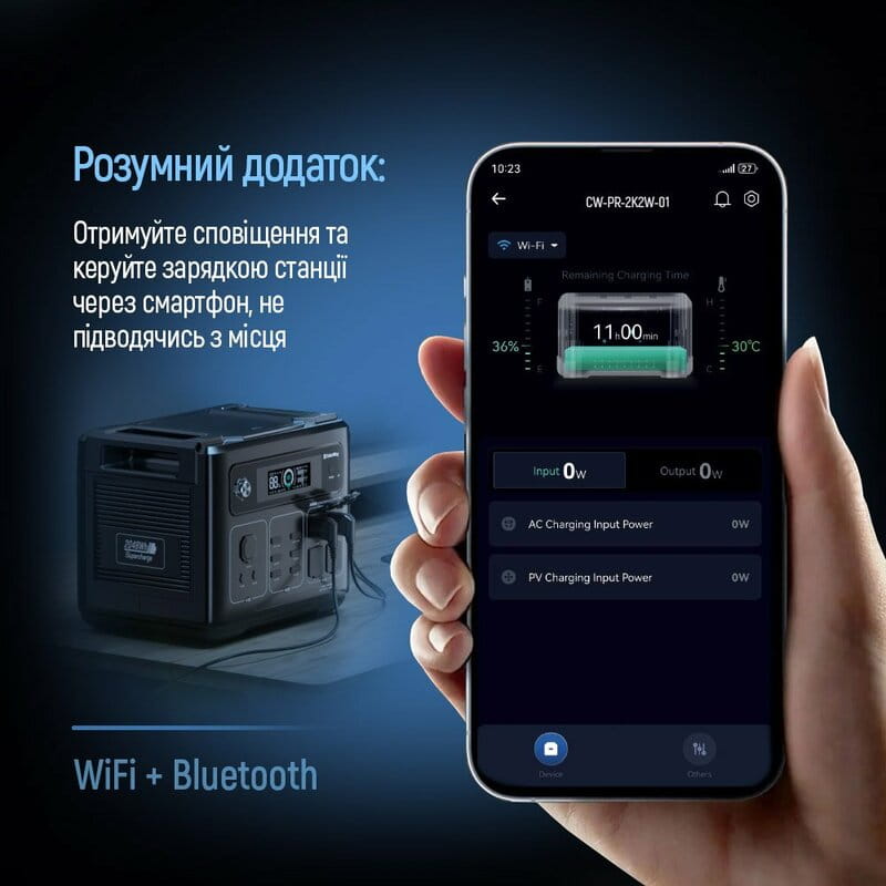 Зарядна станція ColorWay 2400W 2048Wh LiFePO4 (CW-PR-2K2W-01)