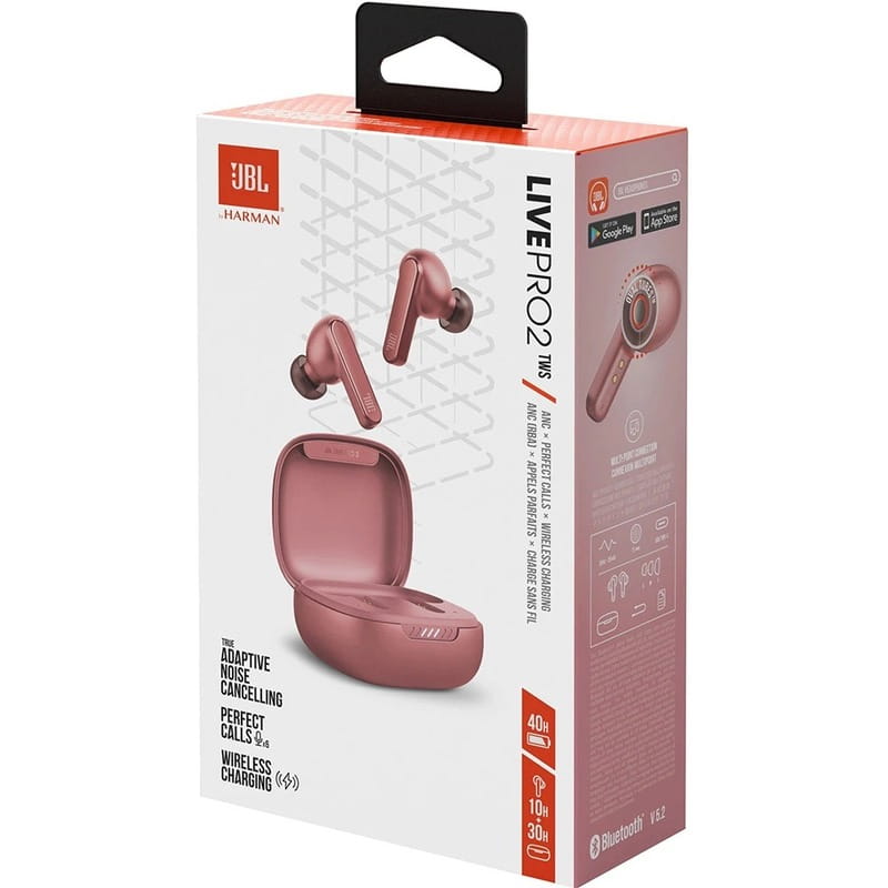 Bluetooth-гарнитура JBL Live Pro 2 Rose (JBLLIVEPRO2TWSROS)