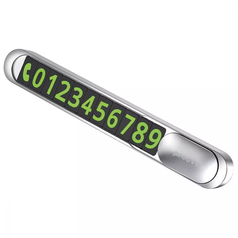 Парковочная карта Proove Parking Number Plate Metal Lock Silver (AAPM00000006)