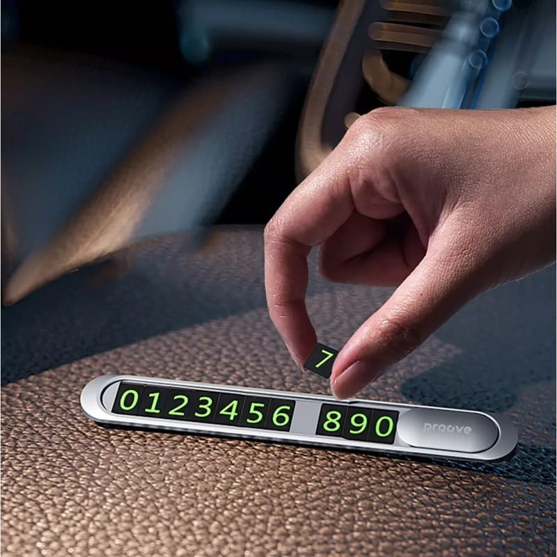 Карта парковки Proove Parking Number Plate Metal Lock Silver (AAPM00000006)