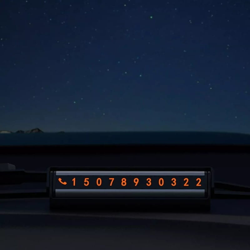 Карта парковки Proove Twins Parking Number Plate Black (AATP00000001)