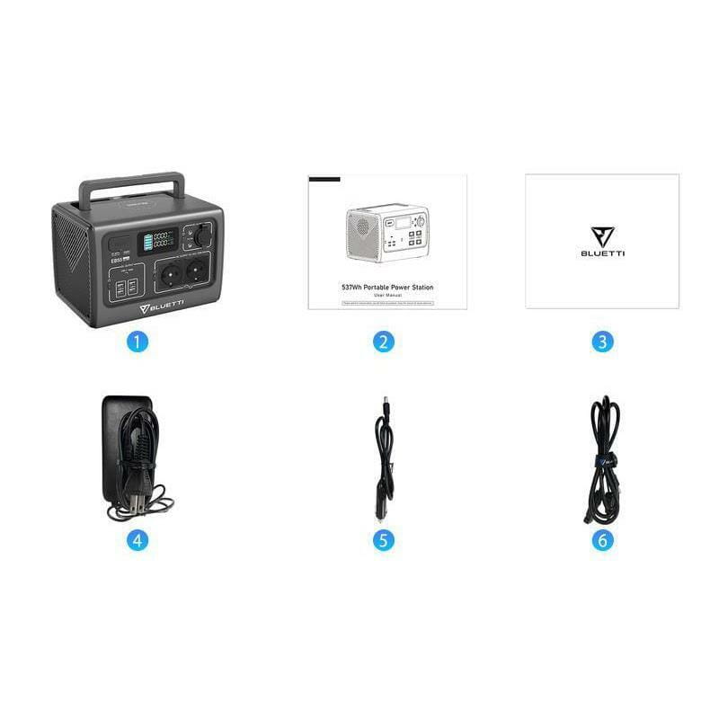 Зарядна станція EcoFlow Bluetti PowerOak EB55 537Wh/150000mAh/700W Black (PB930340)