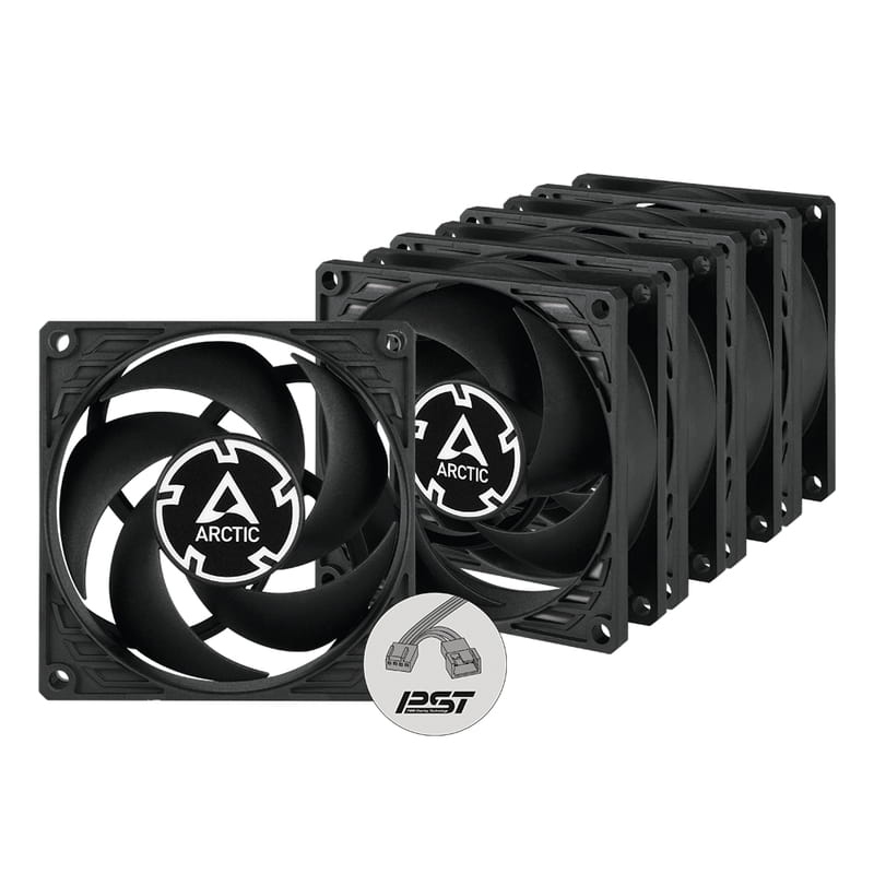 Вентилятор Arctic P8 PWM PST Black - 5 Pack (ACFAN00154A)