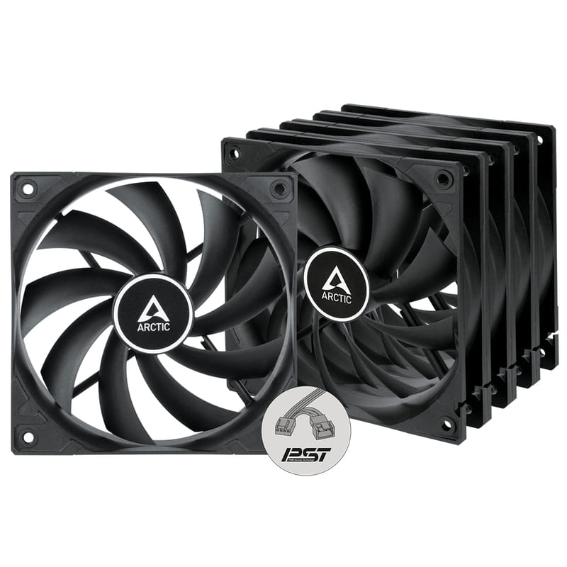 Вентилятор Arctic F12 PWM PST Black - 5 Pack (ACFAN00250A)