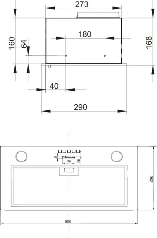 Вытяжка Hansa OMC6212WH