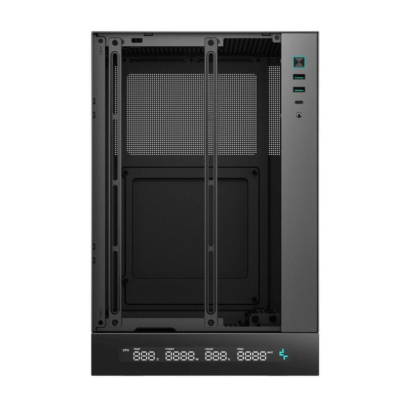 Корпус DeepCool CH170 Digital Black (R-CH170-BKNPI0D-G-1) без БП