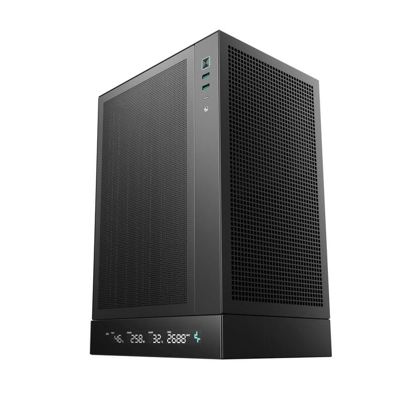 Корпус DeepCool CH170 Digital Black (R-CH170-BKNPI0D-G-1) без БП