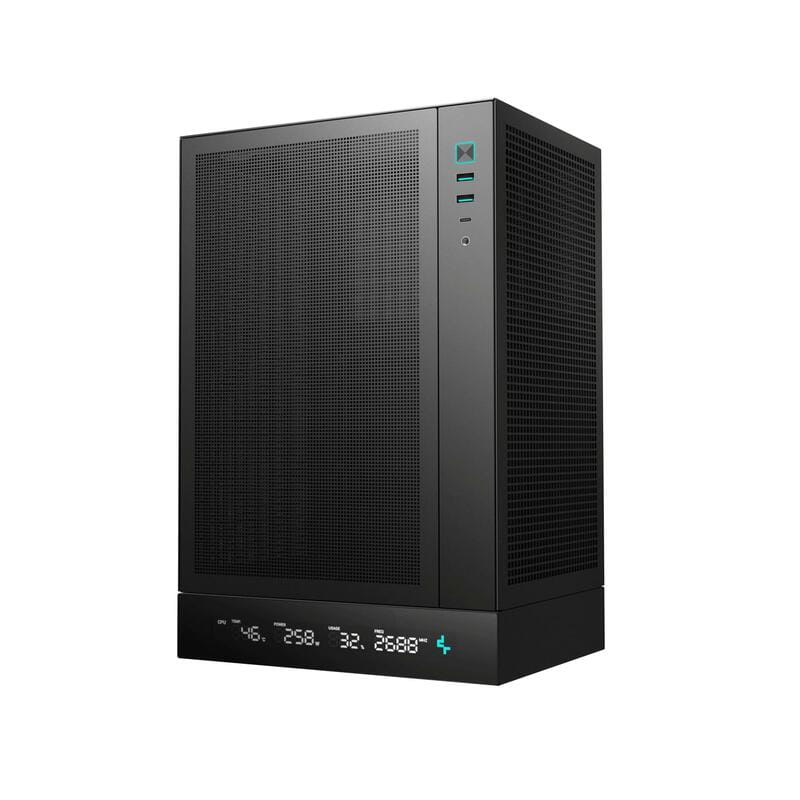 Корпус DeepCool CH170 Digital Black (R-CH170-BKNPI0D-G-1) без БП