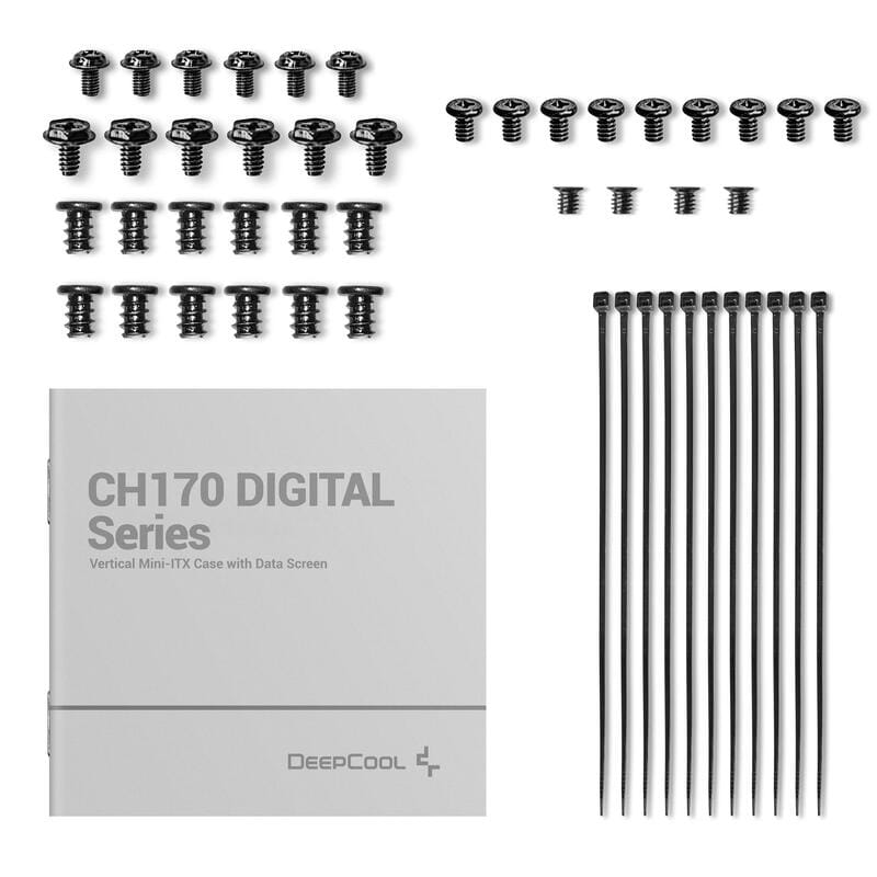 Корпус DeepCool CH170 Digital Black (R-CH170-BKNPI0D-G-1) без БП