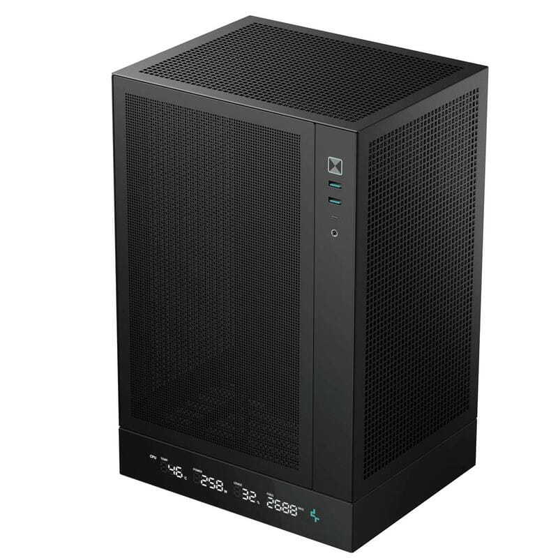 Корпус DeepCool CH170 Digital Black (R-CH170-BKNPI0D-G-1) без БЖ