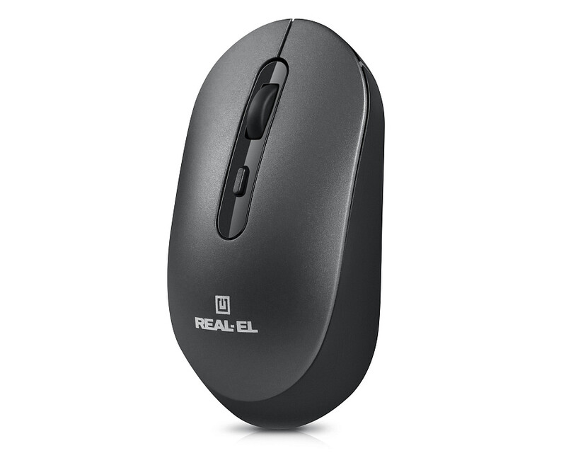 Мышь беспроводная REAL-EL RM-470W Dark Gray