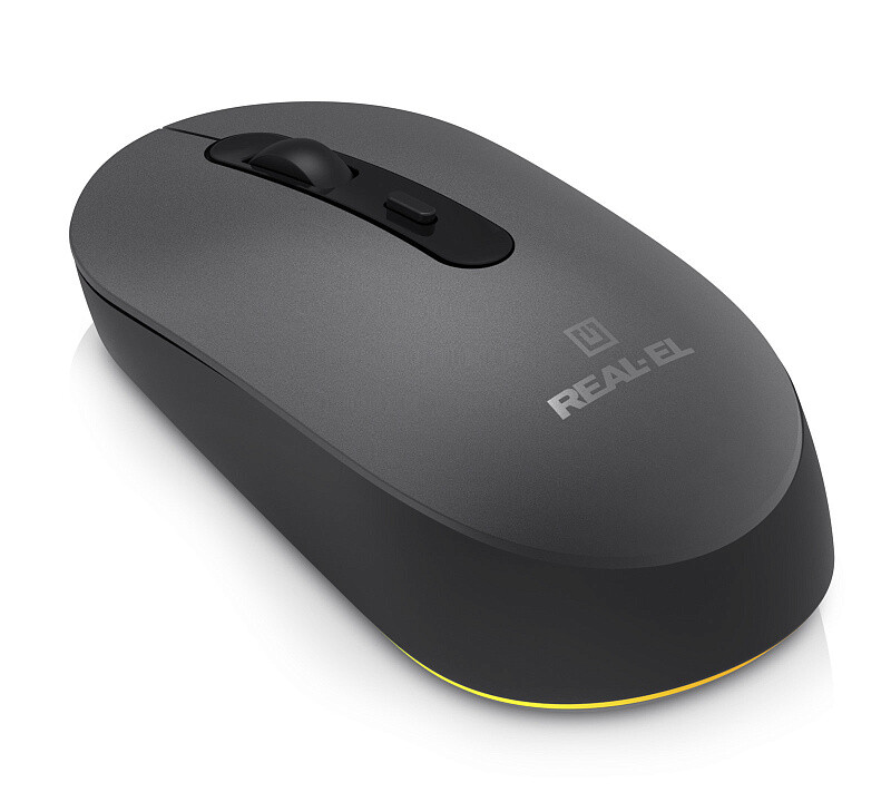 Мышь беспроводная REAL-EL RM-470W Dark Gray