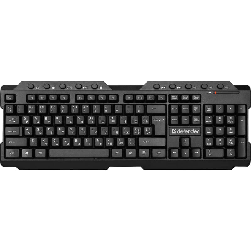 Клавиатура беспроводная Defender Element HB-195 UKR Black (45189)