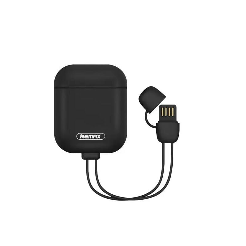 Чeхол Remax RC-A6 Airpod charger для Apple AirPods Black (6954851232346)