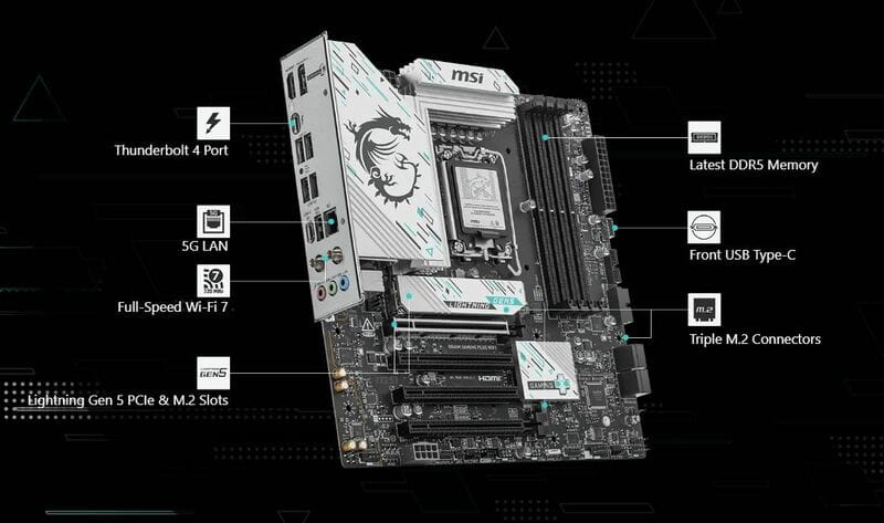 Материнская плата MSI B860M Gaming Plus WiFi Socket 1851