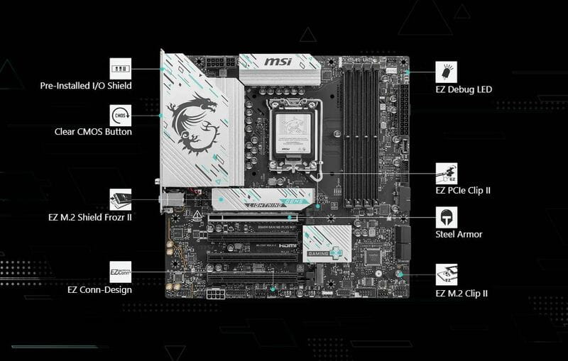 Материнская плата MSI B860M Gaming Plus WiFi Socket 1851