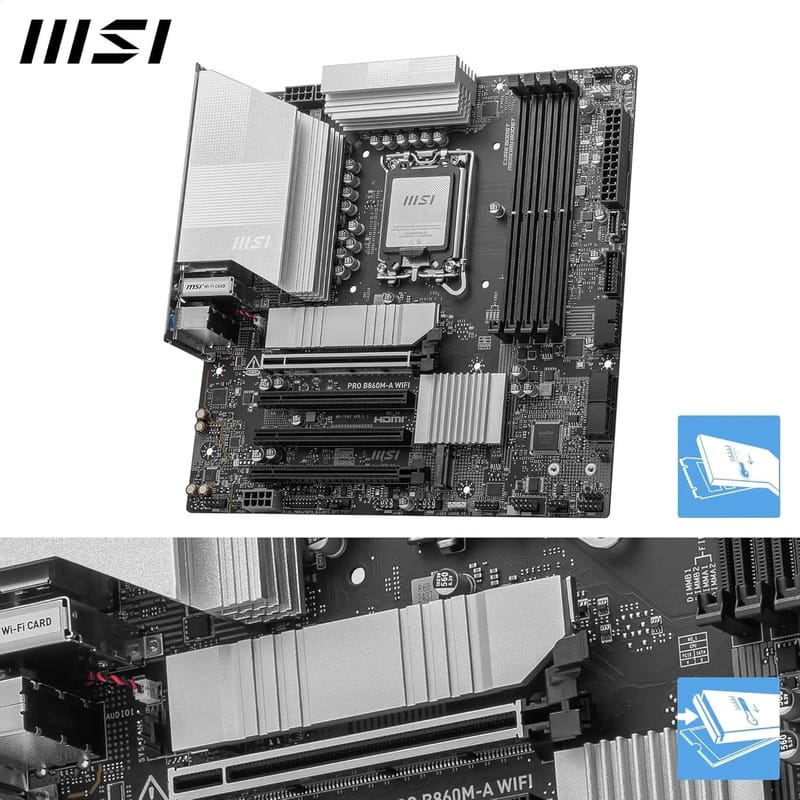 Материнська плата MSI Pro B860M-A WiFi Socket 1851