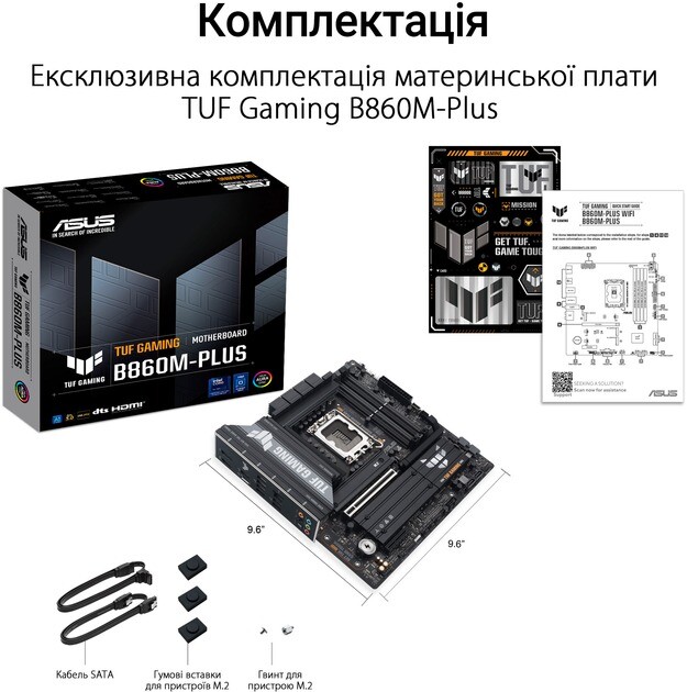 Материнська плата Asus TUF Gaming B860M-Plus Socket 1851