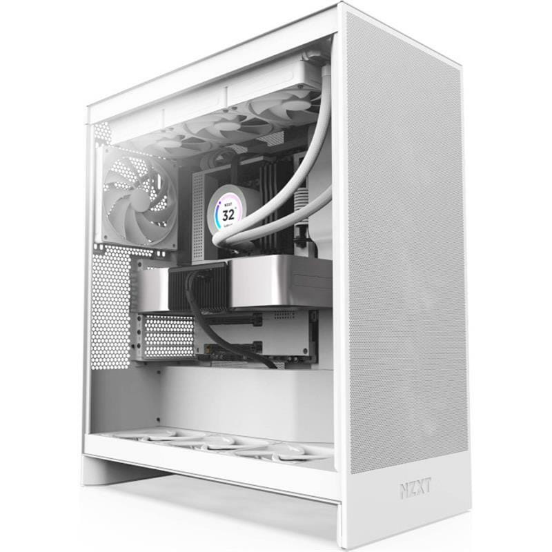 Корпус NZXT H7 Flow White (CM-H72FW-01) без БП