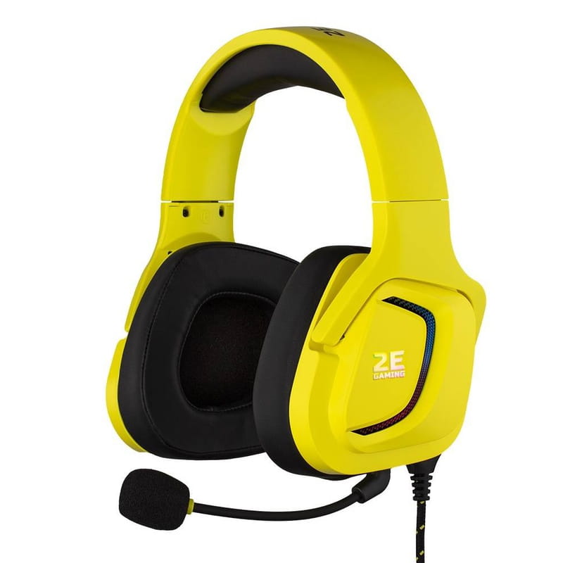 Гарнітура 2E Gaming HG340 RGB 7.1 Yellow (2E-HG340YW-7.1)