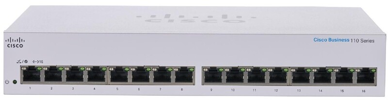 Коммутатор Cisco CBS110 Unmanaged 16-port GE (CBS110-16T-EU)
