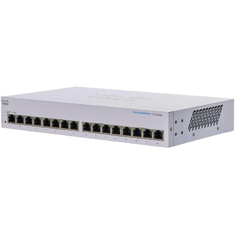 Коммутатор Cisco CBS110 Unmanaged 16-port GE (CBS110-16T-EU)