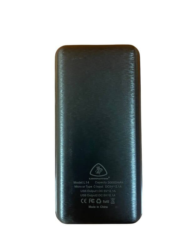 Універсальна мобільна батарея Lionpatton L14 20000mAh Black (LI- L14-BK)