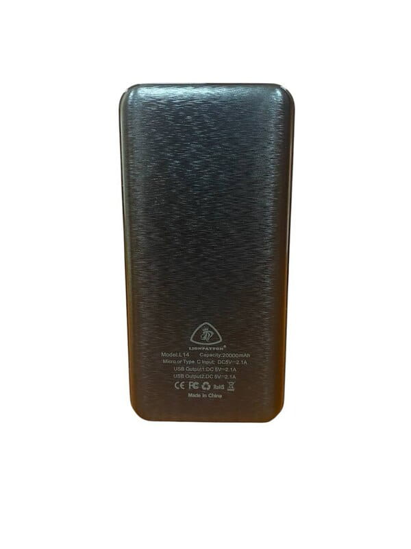 Універсальна мобільна батарея Lionpatton L14 20000mAh Black (LI- L14-BK)