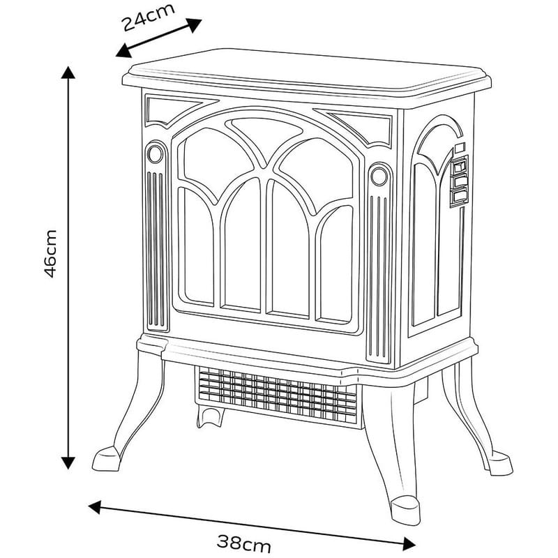 Электрический камин NEO Tools 90-110