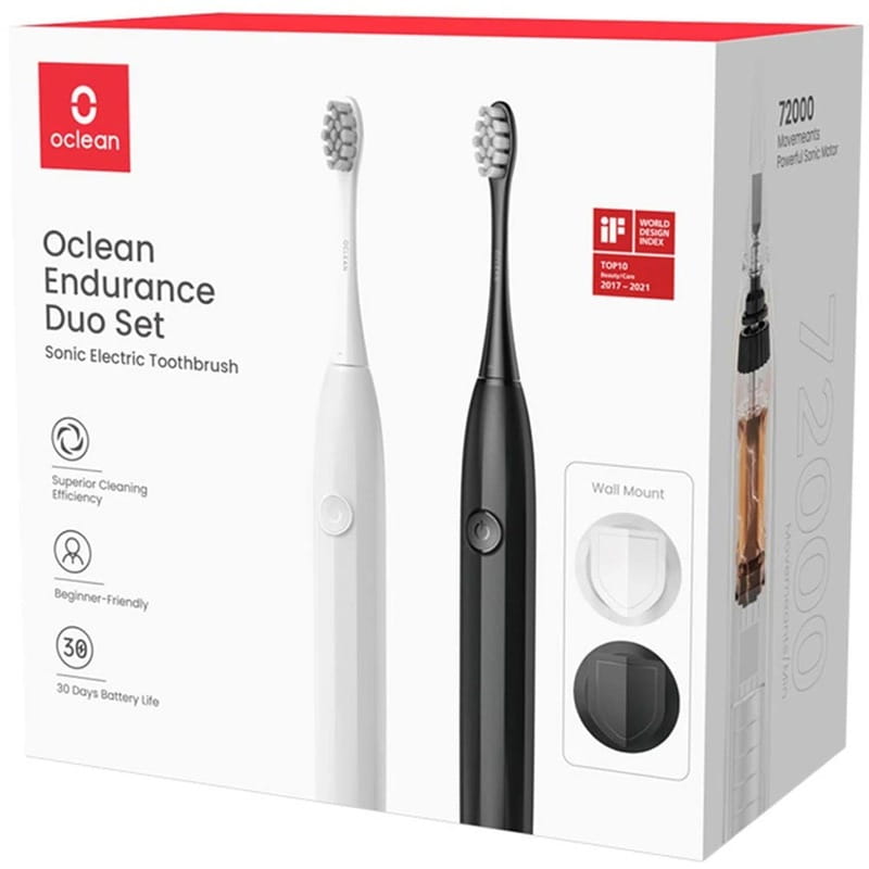 Умная зубная электрощетка Oclean Endurance Duo Set (4779054830241)