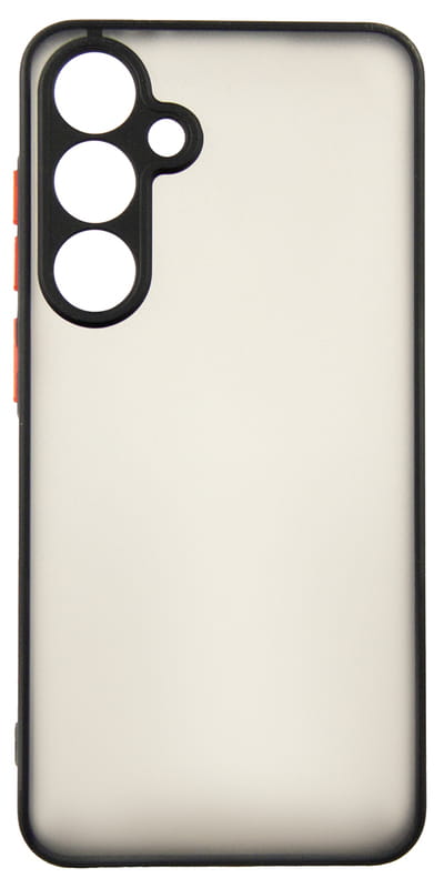 Чeхол-накладка Dengos Matt для Samsung Galaxy S24 FE SM-S721 Black (DG-KM-117) + защитное стекло