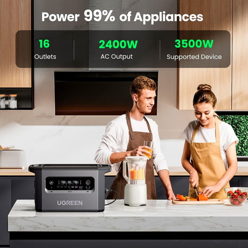 Зарядная станция Ugreen PowerRoam GS2200 2048Wh, 2400W