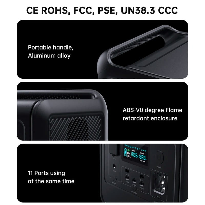 Зарядна станція Choetech BS060 512Wh, 800W (BS060-EU-GY)