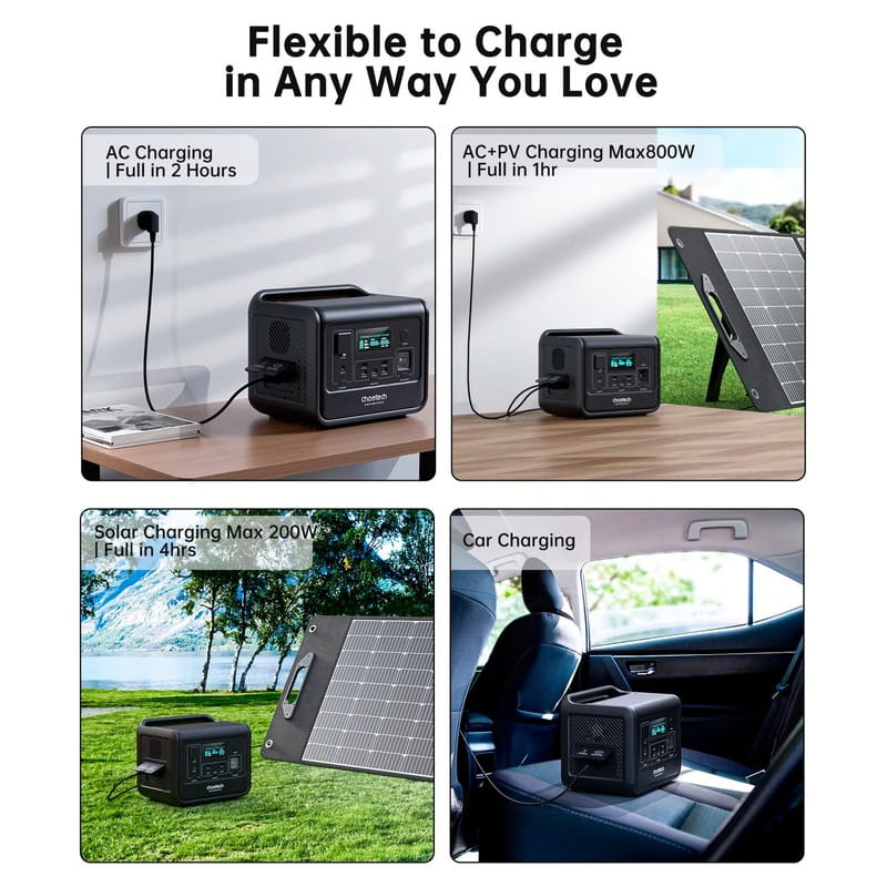 Зарядна станція Choetech BS060 512Wh, 800W (BS060-EU-GY)