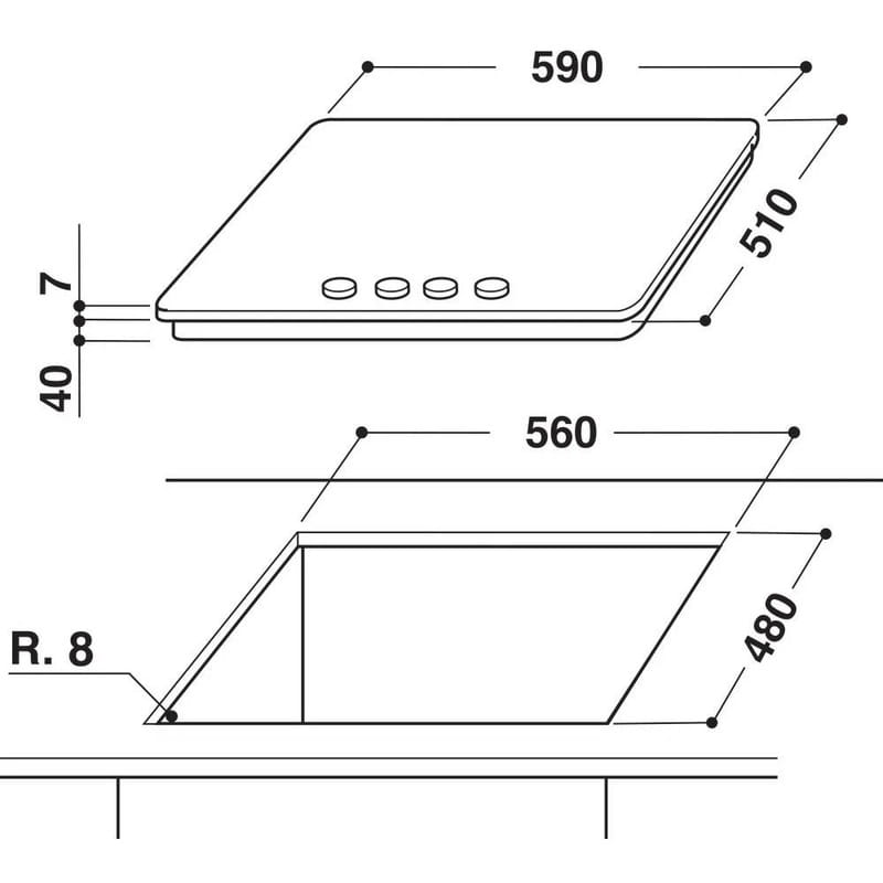 Варильна поверхня Whirlpool GMA 6422/IX