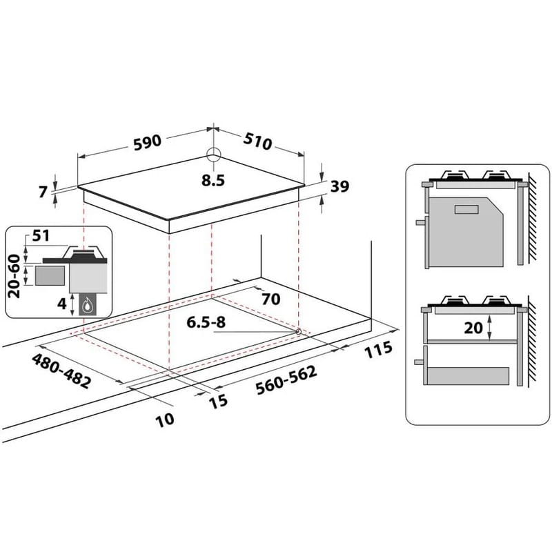 Варочная поверхность Whirlpool GMA 6422/IX