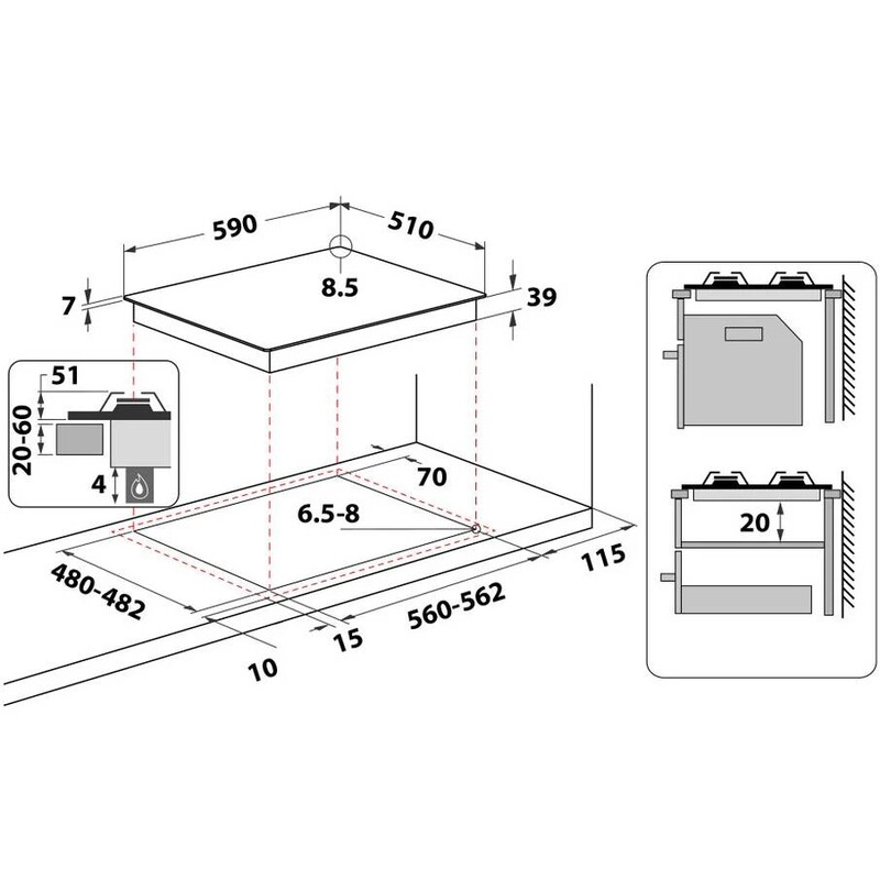 Варильна поверхня Whirlpool GMA 6422/IX