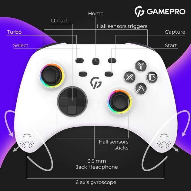 Геймпад GamePro GPX13W White