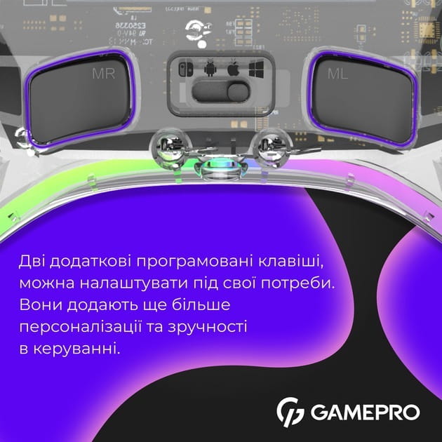 Геймпад GamePro GPX13T Transparent