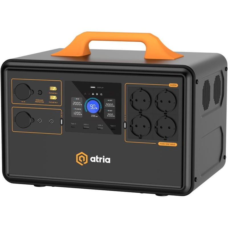 Зарядна станція Atria S2200 Pro 2240Wh, 2400W