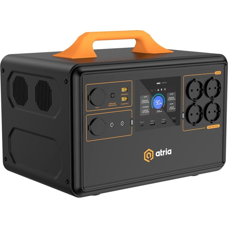 Зарядна станція Atria S2200 Pro 2240Wh, 2400W