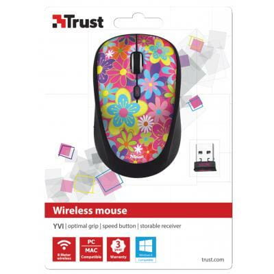 Мышь беспроводная Trust Yvi Flower Power (20250) USB