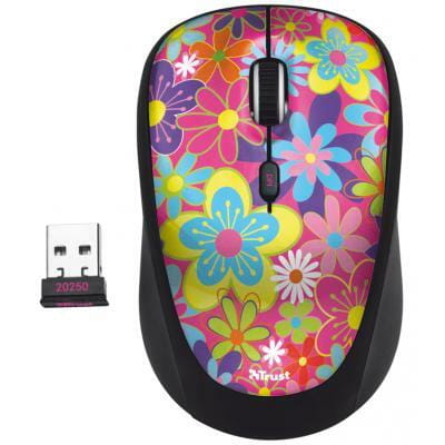Мышь беспроводная Trust Yvi Flower Power (20250) USB
