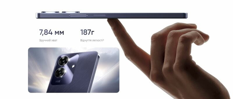Смартфон Realme Note 60 4/128GB (RMX3933) Marble Black
