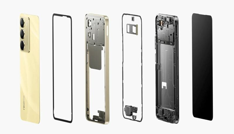 Смартфон Realme C75 8/128GB (RMX3941) Lightning Gold