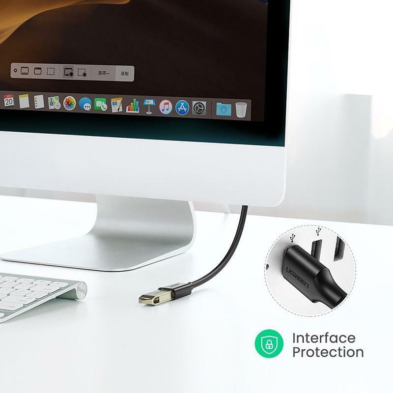 Кабель-удлинитель Ugreen US129 USB - USB (AM-AF), 3 м, Black (30127)